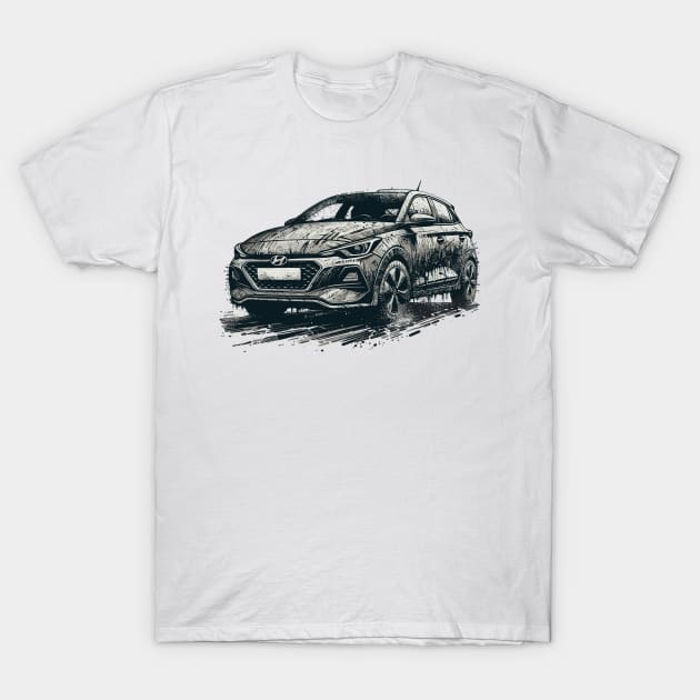 Hyundai i20 T-Shirt by Vehicles-Art